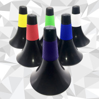 控球障碍物标志桶锥篮球突破训练加厚型喇叭筒雪糕筒器材锥形桶把