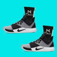 3篮球运动袜子毛巾底中高筒训练专业球袜保罗乔治4黑白黄泡椒I9|PG3黑白配色 均码