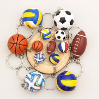 潮男女排球钥匙环 书包挂件足球运动小饰品篮球礼物钥匙N4