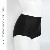 女士高腰防走光三角泳裤女 遮肚 显瘦 显腿长短裤G0