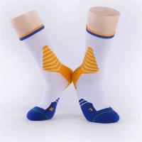 精英篮球袜专业缓震防摩擦运动袜毛巾底加厚高筒袜吸湿排汗四季袜F4|白黄#勇士