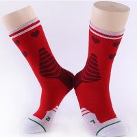 精英篮球袜专业缓震防摩擦运动袜毛巾底加厚高筒袜吸湿排汗四季袜F4|红色