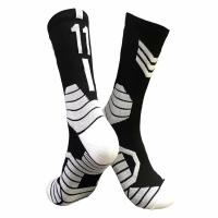 篮球袜男高筒欧文詹姆斯数字潮流防臭专业中筒运动跑步加厚袜U9|欧文11号黑色