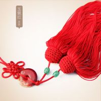 太极剑穗玉佩回笼丝短穗宝剑冰丝剑穗伸缩剑长穗加密不缠手|红色玉佩冰丝