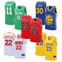 篮球服单件运动凯尔特人11号湖人23号猛龙2号勇士30公牛骑士球衣S5