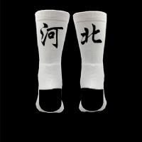个性省份篮球袜子男女中筒专业运动透气地名街头城市文字潮袜白色H6|河北 均码