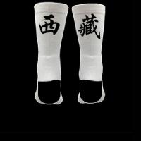 个性省份篮球袜子男女中筒专业运动透气地名街头城市文字潮袜白色H6|黑色西藏 均码