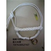 脖套热卖尼龙绳牛笼头头套中国乐人耐用精选套马马绳定做系绳马龙S6|10mm白色花边牛龙头