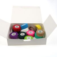 12卷一盒装纯色印花保护手指自粘绷带写字美甲篮球多功能护指绷带R1