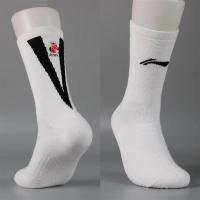 中国 篮球袜毛巾底防滑吸汗精英袜男子赞助款彩标中国厚款P0|CBA白色一双