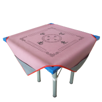 麻将桌布手搓麻将布家用麻将垫正方形带字加厚地毯布带兜静音桌布