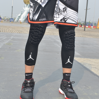 篮球蜂窝护膝夏季加长防撞护腿袜套男女运动训练护具装备护臂P7