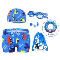 新款儿童泳裤男童卡通游泳裤小中大男孩短裤婴儿幼儿宝宝泳裤套餐