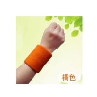 运动手腕手带护腕吸汗汗巾毛巾擦汗冰巾薄款腕带护碗手碗套男纯棉|橘色毛巾护腕(2只装)
