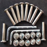 送扳手通用溜冰鞋穿钉儿童轮滑鞋螺丝螺帽配件轮子旱冰长短公母钉|10个螺丝8短2长送扳手