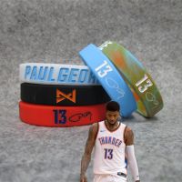 雷霆球星乔治签名夜光运动手环硅胶腕带头像溶岩混色可调手环球迷F4