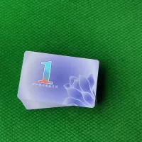 麻将机磨砂筹码卡片棋牌室方形筹码牌子麻将扑克筹码币代金币T7|磨砂款面值1[40张]