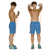 一字拉力绳多功能弹力绳臂力扩胸肌训练男女弹力带拉力器健身器材