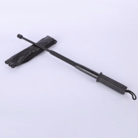 弹簧甩棍防身车载甩鞭铁制棍子伸缩防身棍三节甩棍伸缩棍T8