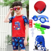 儿童泳衣男童泳衣泳裤套装男孩分体连体游泳衣中大童小孩沙滩泳装