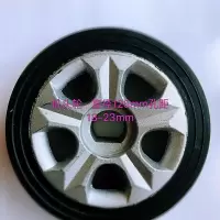 电动伸缩门扁孔机头轮子 铝芯扁孔驱动大轮子18 一23B4