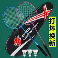 羽毛球拍双拍一体拍成人中小学生耐打家庭娱乐男女情侣款专业比赛O3