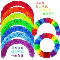 加密硬圈钢丝花环运动会开幕式幼儿园体操晨操六一舞蹈器械道具|圆形 加密100厘米周长32厘米直径