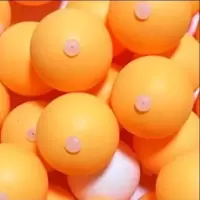 弹力软轴乒乓球配件件 乒乓球训练器专用球打孔乒乓球训练球