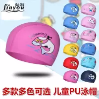 儿童泳帽防水护耳帽儿童涂层卡通游泳帽防滑超大H5