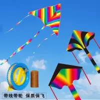 新款风筝儿童 彩虹风筝线轮 微风易飞 风筝玩具 成人风筝批发风筝L6