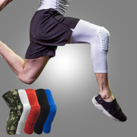 篮球护膝蜂窝男女学生护膝盖全套足球羽毛球训练护腿薄款运动护具I4