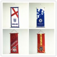 足球国家队/俱乐部 长挂旗 巴西法国德国巴塞皇马阿森纳球迷用品P5