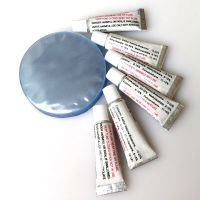 塑料胶水修补片专用修理包橡皮艇 充气船修补贴皮游泳圈游泳池N7|6支胶+12张补片