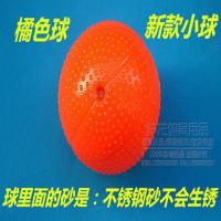 新款太极柔力球拍配件不锈钢砂软硅胶免充气铁砂单球特价Y5|橘色球(球里面是不锈钢砂)