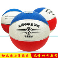篮球正品儿童 五号四号 橡胶球 幼儿园小学 专用 教学训练 红白蓝S5