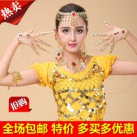 新款印度舞蹈舞台表演出服饰品肚皮舞项链耳环头链臂链指甲套51S5