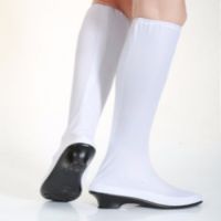 藏族舞蹈靴少数民族蒙古鞋女式舞蹈舞台演出鞋高弹力高筒藏族靴子|白色 38