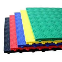 汽修厂格栅防滑耐磨承重强防油地胶垫拼接高分子车库展厅间地板T8