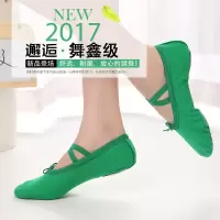 绿色蓝色儿童软底舞蹈练功鞋子成人肚皮舞猫爪女童芭蕾舞瑜伽形体