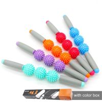 刺球按摩刺猬球放松肌肉按摩运动滚轮瑜伽棒刺猬按摩棒放松筋膜棒