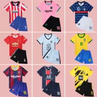 儿童足球服套装男童中国队训练服小学生定制比赛服阿根廷巴西球衣W7