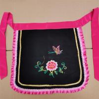 2020新款戏曲用品秧歌服装配饰围裙影视舞蹈舞台戏剧道具C1|玫红边