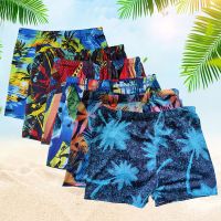 成人游泳裤男舒适平角裤加肥加大码速干游泳装备印花男士泳衣泳裤D3