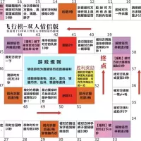 情趣飞行棋真人版大富翁大冒险惩罚道具刺激多人互动秘密游戏W1|情侣版(送扑克一盒棋子骰子一对)