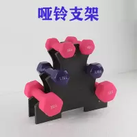 哑铃架子家用小型支架可拆卸加厚三角形环保塑料架托通用哑铃配件G4