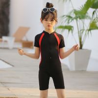 2020女童泳衣连体公主 可爱韩国小孩中大童宝宝泳裤装儿童游泳衣V8