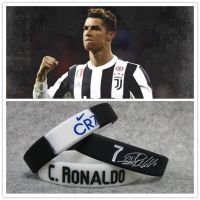 尤文图斯队7号球星罗纳尔多签名珍藏夜光运动手环硅胶腕带球迷饰Z6