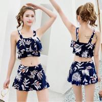 2020新款分体两件套游泳衣性感女显瘦平角裤泳装小清新学生泳衣V3