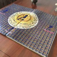 藏传佛教唐卡画册英文版大开本精装34页重3公斤 长63.5CM 宽43CM