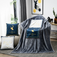 璞谷家居“一鹿平安”系列抱枕毯 新